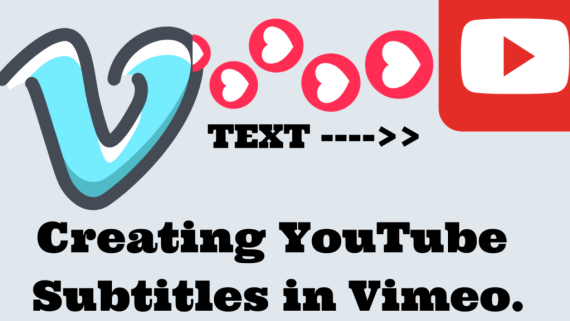 Creating YouTube Subtitles in Vimeo