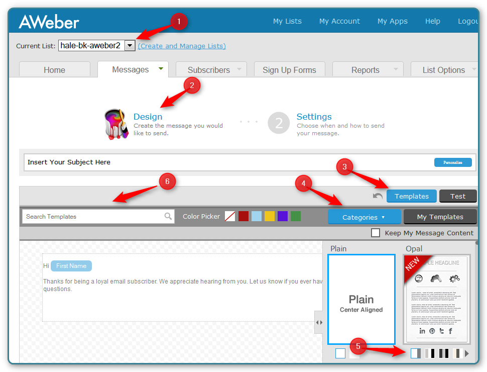 Email Template - Start with an AWeber Template