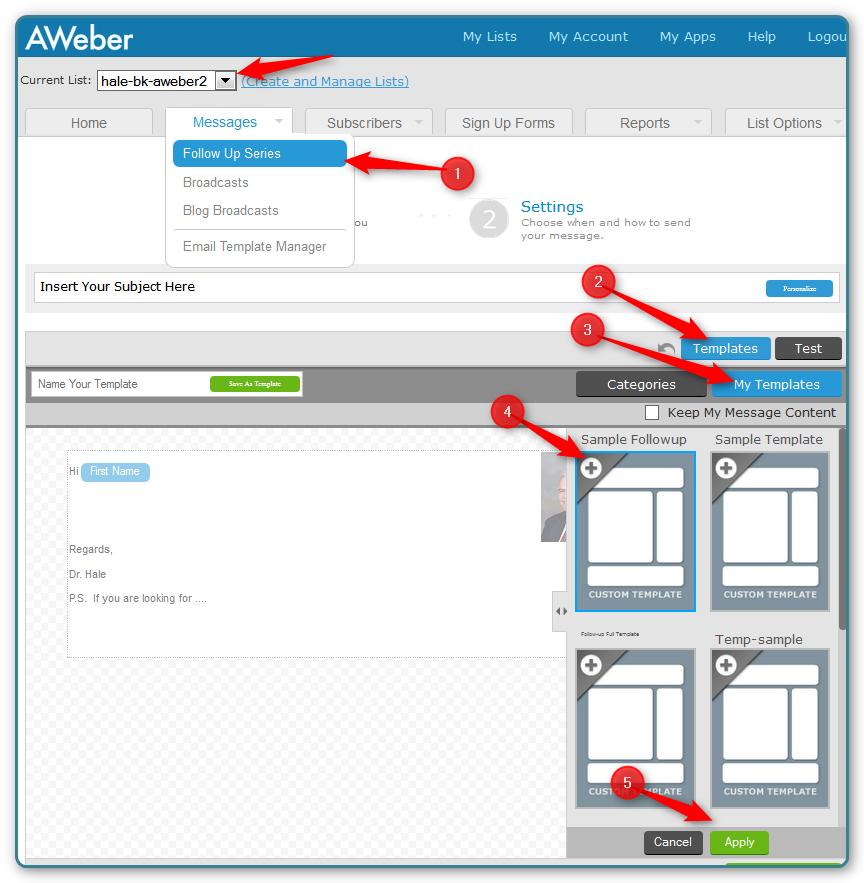 Use Your Email Template