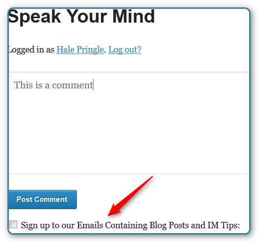 WordPress and AWeber - Checkbox Sign Up form