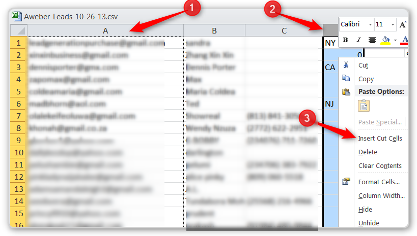 RTM and CRM - Move A column